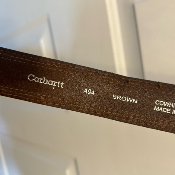 Carhartt all leather belt. Hardly worn - Picture 2 of 4